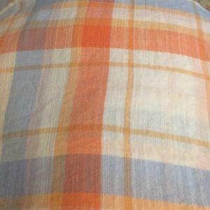 Plaid tank top button up back